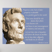 Lincoln Property Quote Poster (Voorkant)