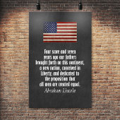 Lincoln Quote - Adres Gettysburg Poster