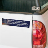 Lincoln Quote: bescherming grondwet Bumpersticker (Op Truck)