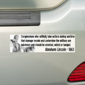 lincoln quote bumpersticker (Op auto)