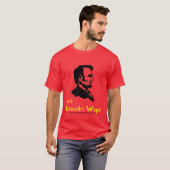 LINCOLN REAGEERT OP TRUMP EN MAGA T-SHIRT (Voorkant volledig)