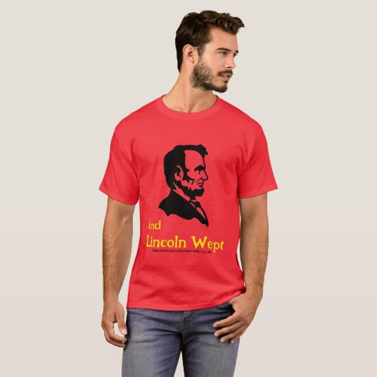 LINCOLN REAGEERT OP TRUMP EN MAGA T-SHIRT (Voorkant volledig)