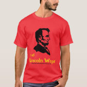 LINCOLN REAGEERT OP TRUMP EN MAGA T-SHIRT (Voorkant)
