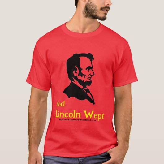 LINCOLN REAGEERT OP TRUMP EN MAGA T-SHIRT (Voorkant)