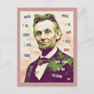 Lincoln Religion Briefkaart