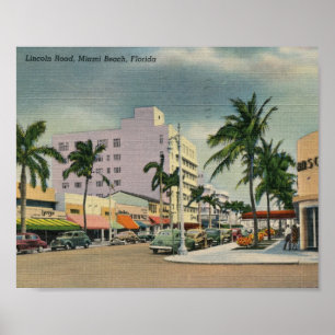 Lincoln Road, Miami Beach, Florida  Poster