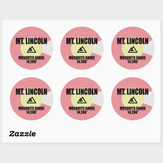 Lincoln Ronde Sticker (Vel)