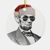 Lincoln Secret Santa Kerstmis Ornament (Voorkant)