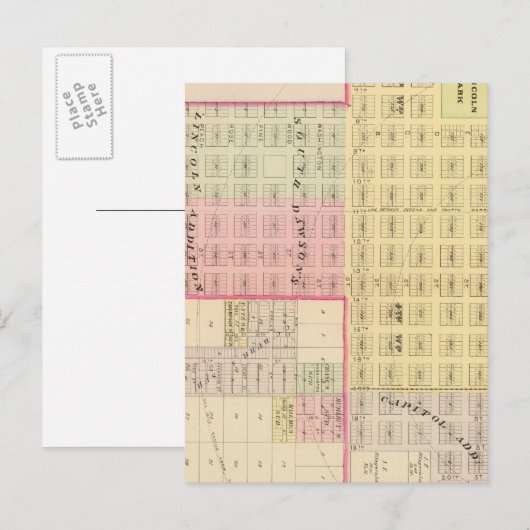 Lincoln South, Nebraska Briefkaart (Voorkant / Achterkant)