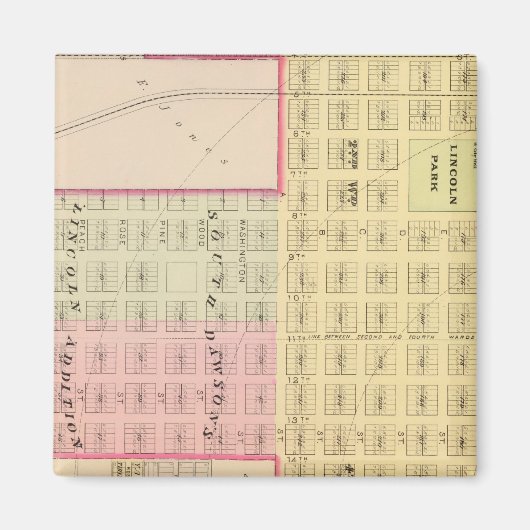 Lincoln South, Nebraska Magneet (Voorkant)