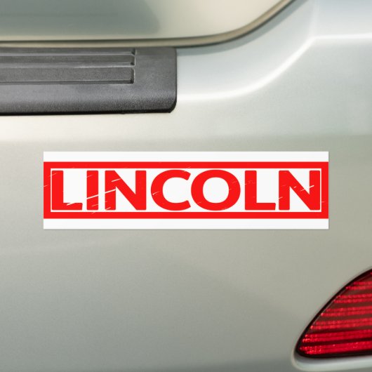 Lincoln Stamp Bumpersticker (Op auto)