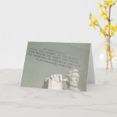 Lincoln standbeeld kaart (Gele Bloem)