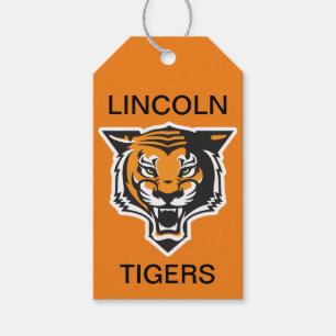 LINCOLN TIGERS Cadeau Labels Cadeaulabel