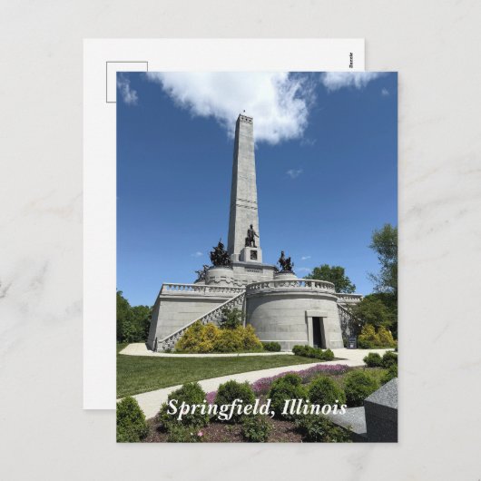 Lincoln Tomb in Springfield, Illinois Feestdagenkaart (Voorkant / Achterkant)