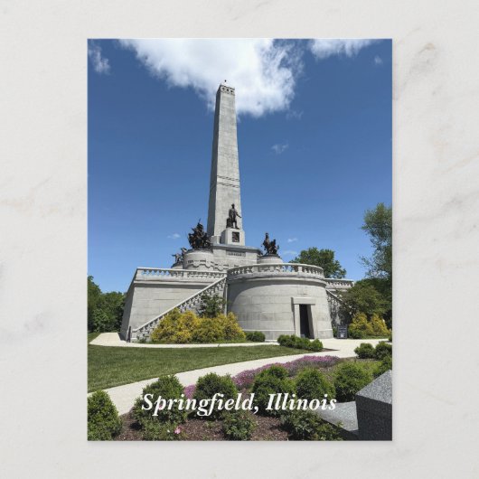 Lincoln Tomb in Springfield, Illinois Feestdagenkaart (Voorkant)