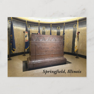 Lincoln Tomb in Springfield, Illinois Feestdagenkaart