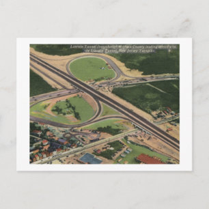 Lincoln Tunnel, NJ Turnpike Exchange  Briefkaart