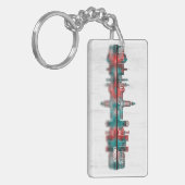 Lincoln USA Skyline Sleutelhanger (Voorkant Links)