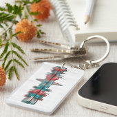 Lincoln USA Skyline Sleutelhanger (Voorkant Rechts)