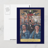 Lincoln Visiting Richmond VA in 1865 Briefkaart (Voorkant / Achterkant)