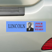 Lincoln voor President Bumpersticker (Op auto)