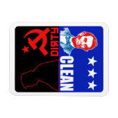 Lincoln vs. Trump Clean vs. Dirty Magneet (Horizontaal)