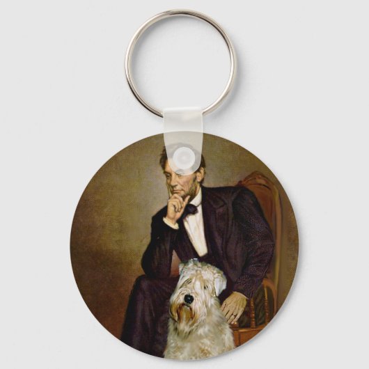 Lincoln - Wheaten Terrier 7 Sleutelhanger (Voorkant)