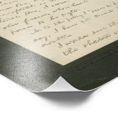 Lincoln's beroemde brief aan Greeley Foto Afdruk (Hoek)