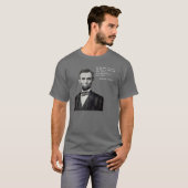 Lincoln's leven in je Mannen T-Shirt Dark (Voorkant volledig)