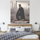 Lincoln's Memorial gaat over het rentmeesterschap  Canvas Afdruk (Insitu (Slaapkamer))
