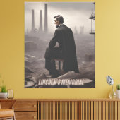 Lincoln's Memorial gaat over het rentmeesterschap  Canvas Afdruk (Insitu (Woonkamer))
