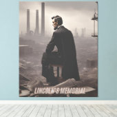 Lincoln's Memorial gaat over het rentmeesterschap  Canvas Afdruk (Insitu (Houten vloer))