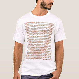 Lincoln's Thanksgiving Proclamatie met portret T-shirt