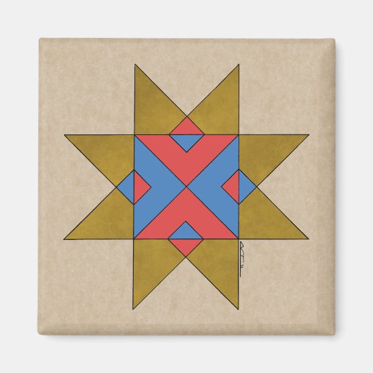 Lincolnshire Auseklis Witch Mark Magneet (Voorkant)