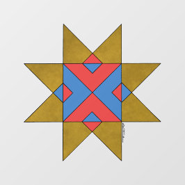 Lincolnshire Auseklis Witch Mark Raamsticker