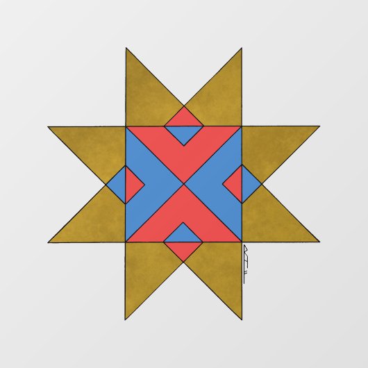 Lincolnshire Auseklis Witch Mark Raamsticker (Vel)