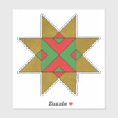 Lincolnshire Auseklis Witch Mark Rood en Groen Sticker (Vel)