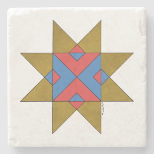 Lincolnshire Auseklis Witch Mark Stenen Onderzetter