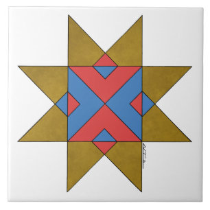 Lincolnshire Auseklis Witch Mark Tegeltje