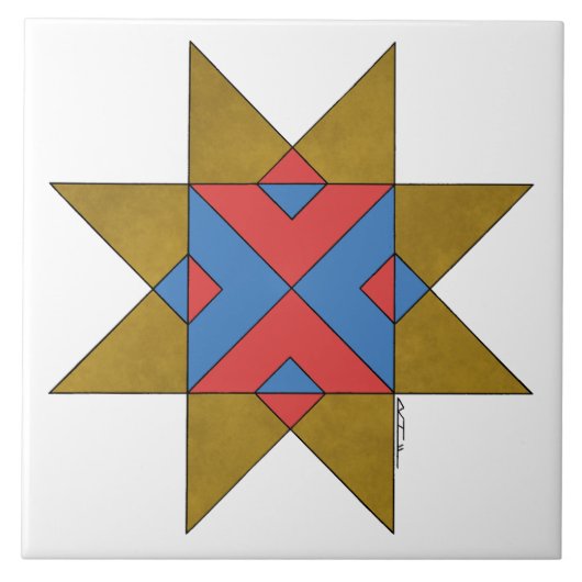 Lincolnshire Auseklis Witch Mark Tegeltje (Voorkant)