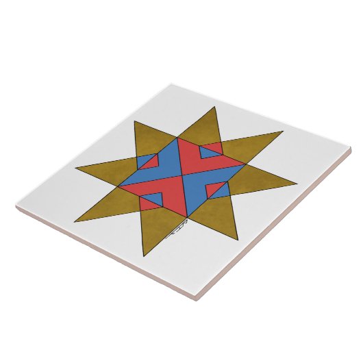 Lincolnshire Auseklis Witch Mark Tegeltje (Zijkant)