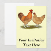 Lincolnshire Buff Chickens Kaart (Voorkant / Achterkant)