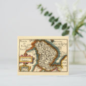 Lincolnshire County England Oude antiquarische kaa Briefkaart (Staand voorkant)