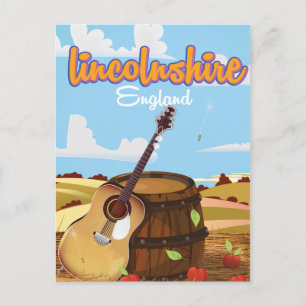 Lincolnshire Engeland vintage reisposter Briefkaart