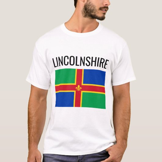 Lincolnshire // English County Flag T-shirt (Voorkant)