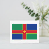 Lincolnshire Flag Briefkaart (Staand voorkant)
