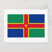 Lincolnshire Flag Briefkaart (Voorkant)