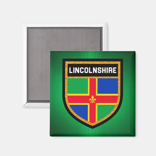 Lincolnshire Flag Magneet (Voorkant / Achterkant)