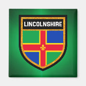 Lincolnshire Flag Magneet (Voorkant)