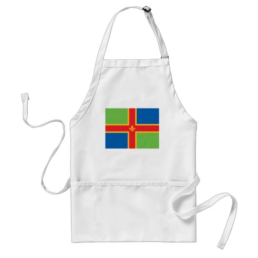 Lincolnshire Flag Standaard Schort (Voorkant)